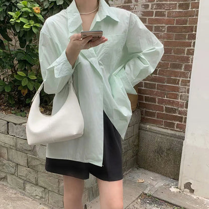 Women Simple Shoulder Purse PU Leather Soft Hobo Bags Solid Color Casual Armpit Handbag Girls Outdoor Daily Bag RELUX.STORE