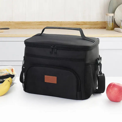 Large Capacity Leak Proof Lunch Backpack Thermal Large Picnic Cool and Warm Insulated Bag Outdoor Storage Shoulder Bag