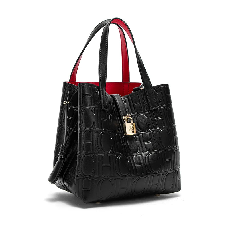 Classic Simple Solid Color Women's New 2024 Large Capacity Handbag Letter Element Women's Handbag RELUX.STORE