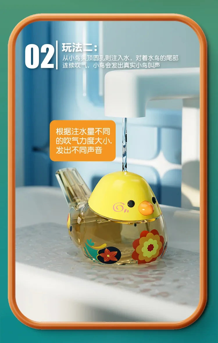 Bird's Call for Babies Water Bird Whistle for Infants Children Toys Can Add Water To Whistle for Training Toy Musical Instrume - RELUX.STORE