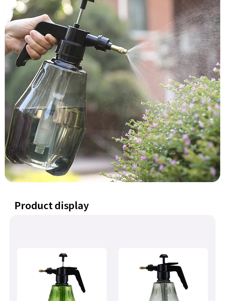 1pc Premium Plastic Pressure Spray Bottle - Powerful Air Pressure Technology, Adjustable Nozzle, High-Pressure Mist Sprayer for RELUX.STORE