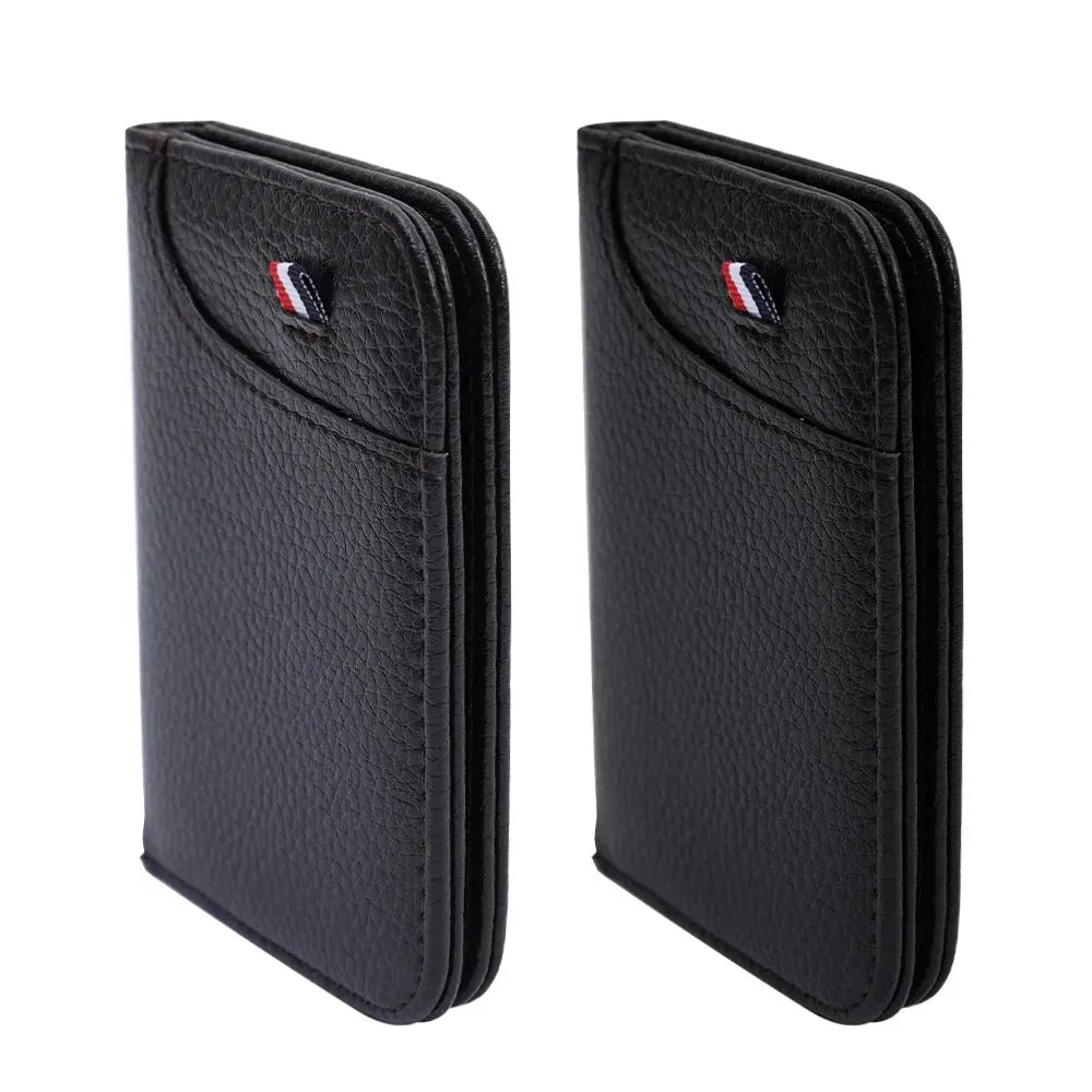 Portable Super Slim Soft Wallet for Men PU Leather Mini ID Credit Card Wallet Purse Card Holders Wallet Thin Small Short Wallets RELUX.STORE