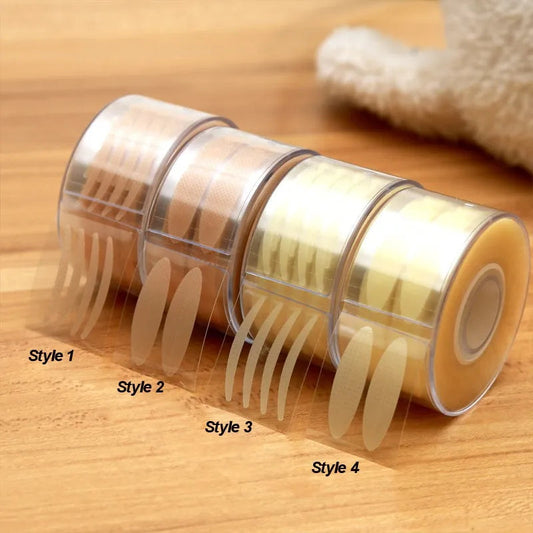 600 Pcs Eye Lift Strips Double Eyelid Tape Clear Gray Eyelid Stripe Big Eyes Invisible Double Fold Eyelid Sticker Makeup Tools RELUX.STORE