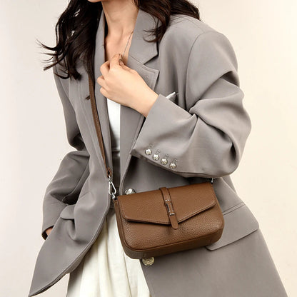 Fashion Luxury Leather Mini Backpack for Women, Small Retro Phone Crossbody Bag, Elegant Shoulder Purse, Trendy Designer Handbag RELUX.STORE