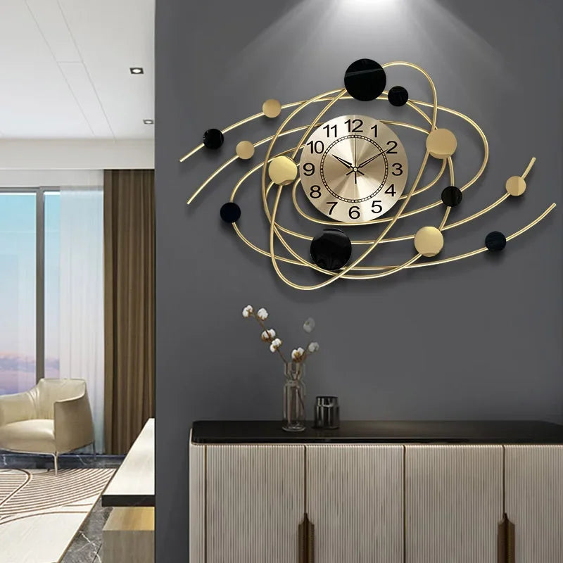 Wall Clock 6.6 Inches Luxury Living Room Modern Wall Clocks Aesthetic Elegant Stylish Kitchen Clock Big Size Decoration Home RELUX.STORE