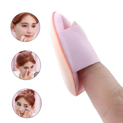 5/10Pcs Mini Finger Puff Foundation Small Air Cushion Powder Sponge Face Concealer BB Cream Cosmetic Applicator Makeup Tools RELUX.STORE