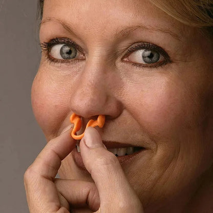 2pcs Mini Stop Snoring Device Silicone Elastic Nose Clip Anti-Snoring Supplies To Prevent Snoring Good Sleep RELUX.STORE