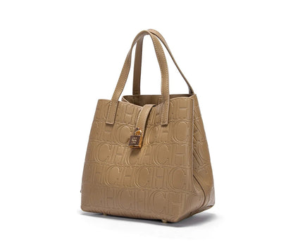 Classic Simple Solid Color Women's New 2024 Large Capacity Handbag Letter Element Women's Handbag RELUX.STORE