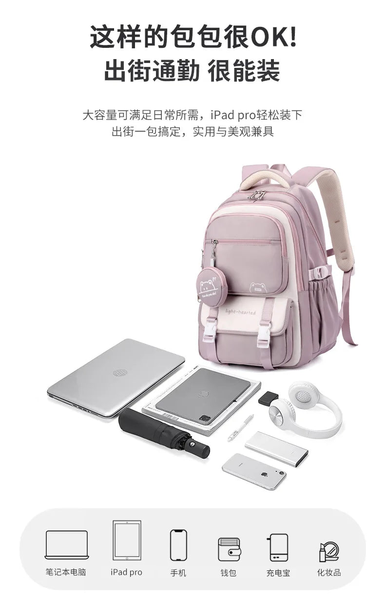 Fashion Girls School Backpack School Bags Teenage laptop Backpack Casual Travel backpack Book Bag Children schoolbag Waterproof
