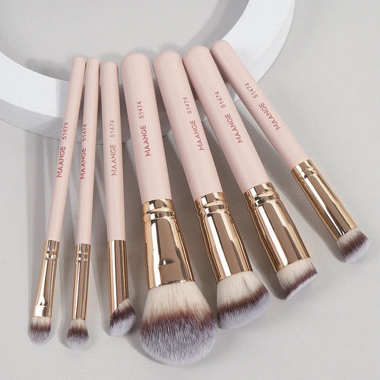 MAANGE 7pcs/set Makeup Brushes for Cosmetic Foundation Powder Concealer Blush Brush Blending Soft Bristles Beauty Tools RELUX.STORE