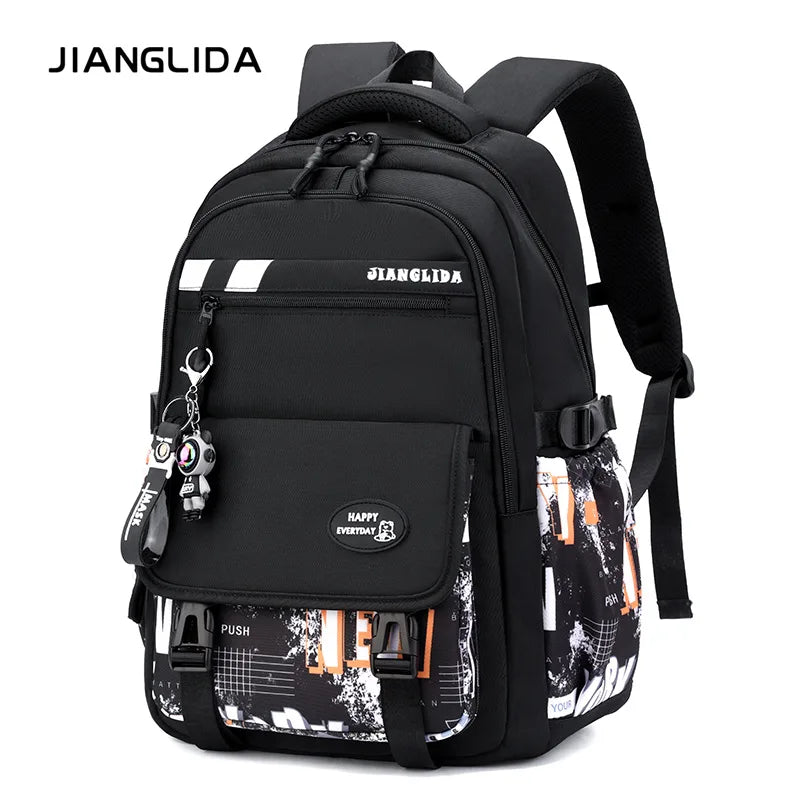NEW Children Orthopedics School Bags Kids Backpack In Primary Schoolbag For Teenager Boys Waterproof Backpacks Book Bag mochila