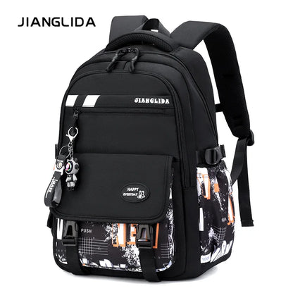 NEW Children Orthopedics School Bags Kids Backpack In Primary Schoolbag For Teenager Boys Waterproof Backpacks Book Bag mochila