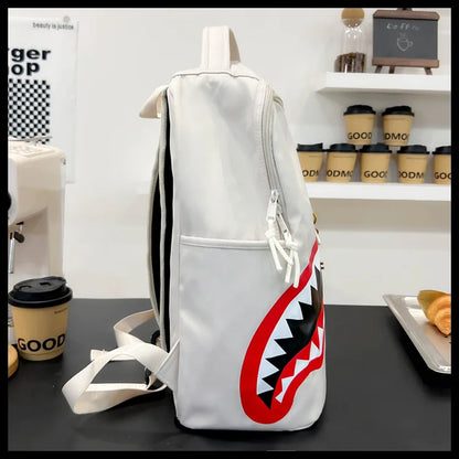 Men's Tactical Backpack: Shark-Mouth Opening Travel Rucksack | Water-Resistant Student Daypack for Outdoor Hiking & College