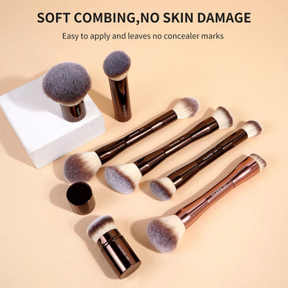 MAANGE 20pcs/set Pro Makeup Brushes Double Ended Foundation Concealers Blush Eye Shadows Brush for Liquid Cream Powder Blending RELUX.STORE