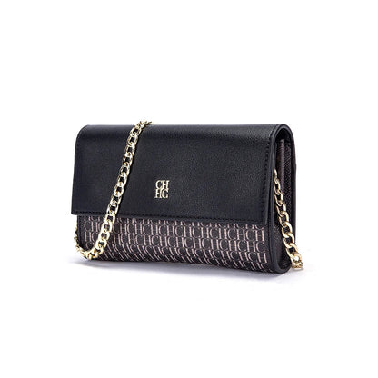 CHCH Women's Shoulder Bag New Magnetic Flip Chain Bag Brown Small Square Bag Wallet RELUX.STORE
