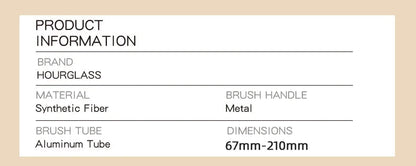 Hourglass Makeup Brush All Kinds Eyeshadow Foundation Concealer Powder Bronzer Blusher Eyeliner Retractable Professional Brushes RELUX.STORE