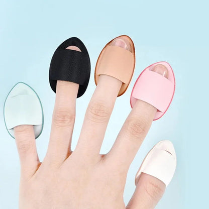 5/10Pcs Mini Finger Puff Foundation Small Air Cushion Powder Sponge Face Concealer BB Cream Cosmetic Applicator Makeup Tools RELUX.STORE