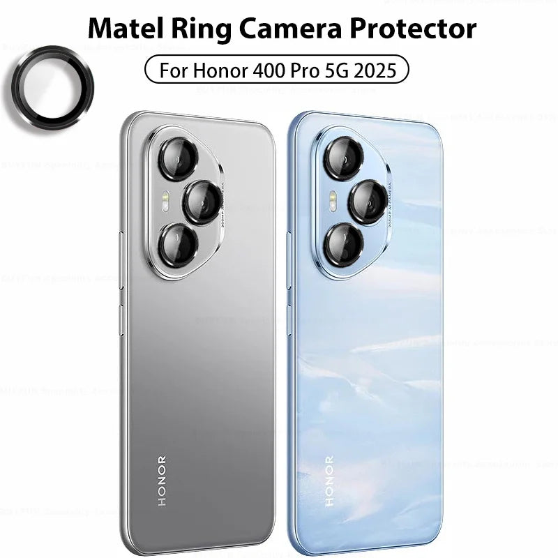 3D Camera Protector Glass For Honor 400 Pro Tempered Glass Lens Metal Rear Ring Honor400 Pro Honar 400Pro 5G DNY-NX9 DNP-NX9