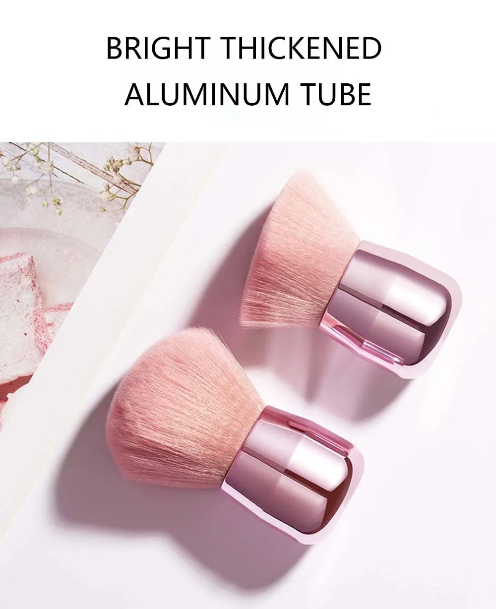 CALIYI 1/2 PCS Fluffy Loose Powder Blush Brushes Portable MINI Luxury Makeup Brush Travel Cosmetic Make Up Tools For Women Girls
