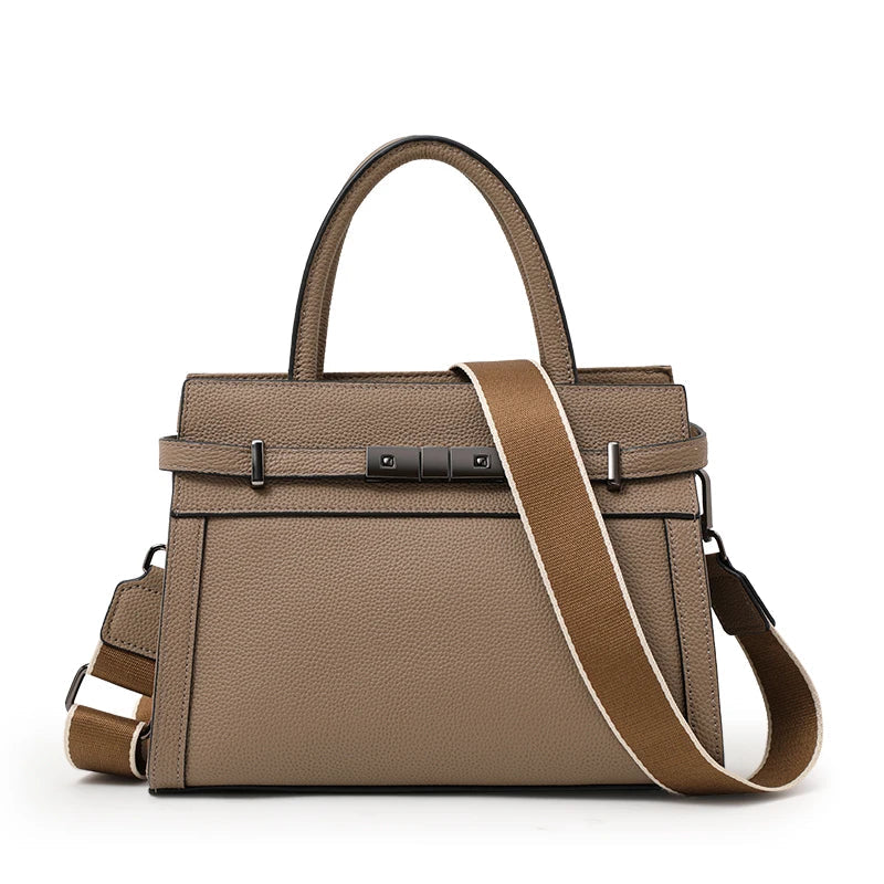 Genuine leather women's bag original first layer cowhide women's hand shoulder simple tote bag occupation RELUX.STORE