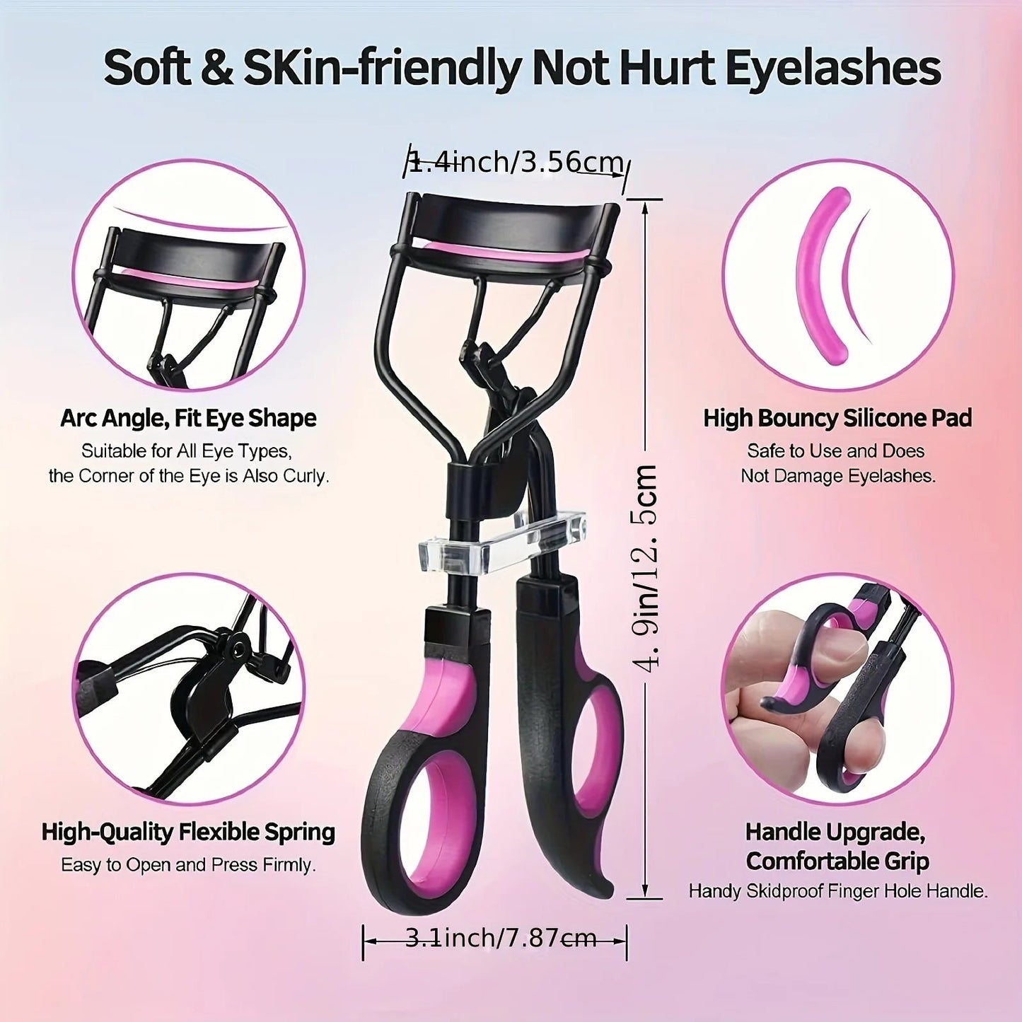 11/16PCS Eyelash Curler with 10pcs Replacement Pads Women Professional Eyelashes Curling Tweezers Clips Lasting Eye Makeup Tools RELUX.STORE