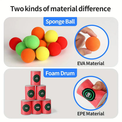 Soft Bullet Target Practice Toy for Children, Educational Shooting Practice Toys with Soft Bullets - RELUX.STORE