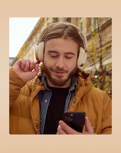 Edifier ES850NB Wireless Headphone Noise Cancelling Bluetooth Earphones Hi-Res Wireless Over-Ear Headphones with Carry Bag