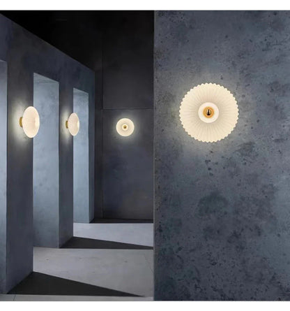 Glass Wall Lamp Glass Wall Sconce For Corridor Background Bedroom Living Room Bedside Ambiance Wall Light Indoor Home Decor RELUX.STORE