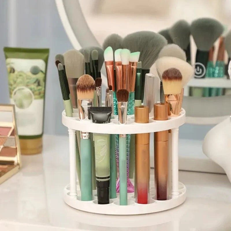 Makeup Brush Storage Rack Desktop Cosmetics Storage Rack Lipstick Makeup Brush Storage Dressing Table Sorting Storage Box RELUX.STORE