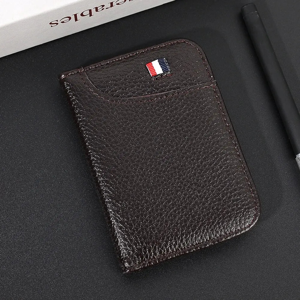 Portable Super Slim Soft Wallet for Men PU Leather Mini ID Credit Card Wallet Purse Card Holders Wallet Thin Small Short Wallets RELUX.STORE