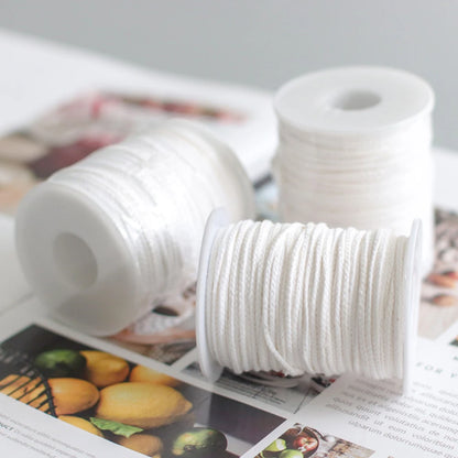 100pcs/bag Pre-Waxed Smokeless Candle Wicks with Holder DIY Cotton Thread Wicks Soy Wax Beewax Candle Wicks Making Accessories
