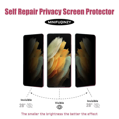 3Pcs Self Repair Film For Samsung Galaxy S25 Ultra S24 S23 S22 S20 Plus Privacy Screen Protector Unlock S21 5G Note 20 Not Glass