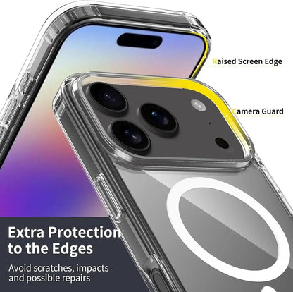 Strong Magnetic Case For iPhone 17 Pro Max/17Pro/17Air Transparent Phone Cover For iPhone 17 Suit for Magsafe Charging Shell RELUX.STORE