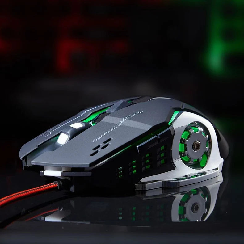 Rechargeable Wireless Mouse Gaming Computer Silent Bluetooth Mouse USB Mechanical E-Sports Backlight PC Gamer Mouse For Computer