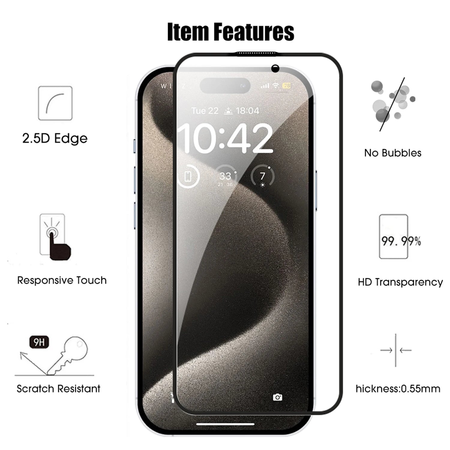 For IPhone 17 Pro Max Privacy Screen Protector Anti-scratch Tempered Glass Easy Install Anti-peep Protective Film for IPhone17 RELUX.STORE