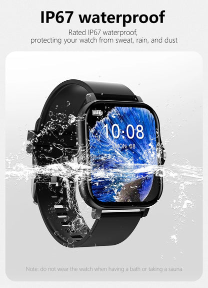 PHONEPACE Y13 Smart Watch with Call Function Fitness Tracker Heart Rate Monitor Alarm Clock for Outdoor Sports Monitoring