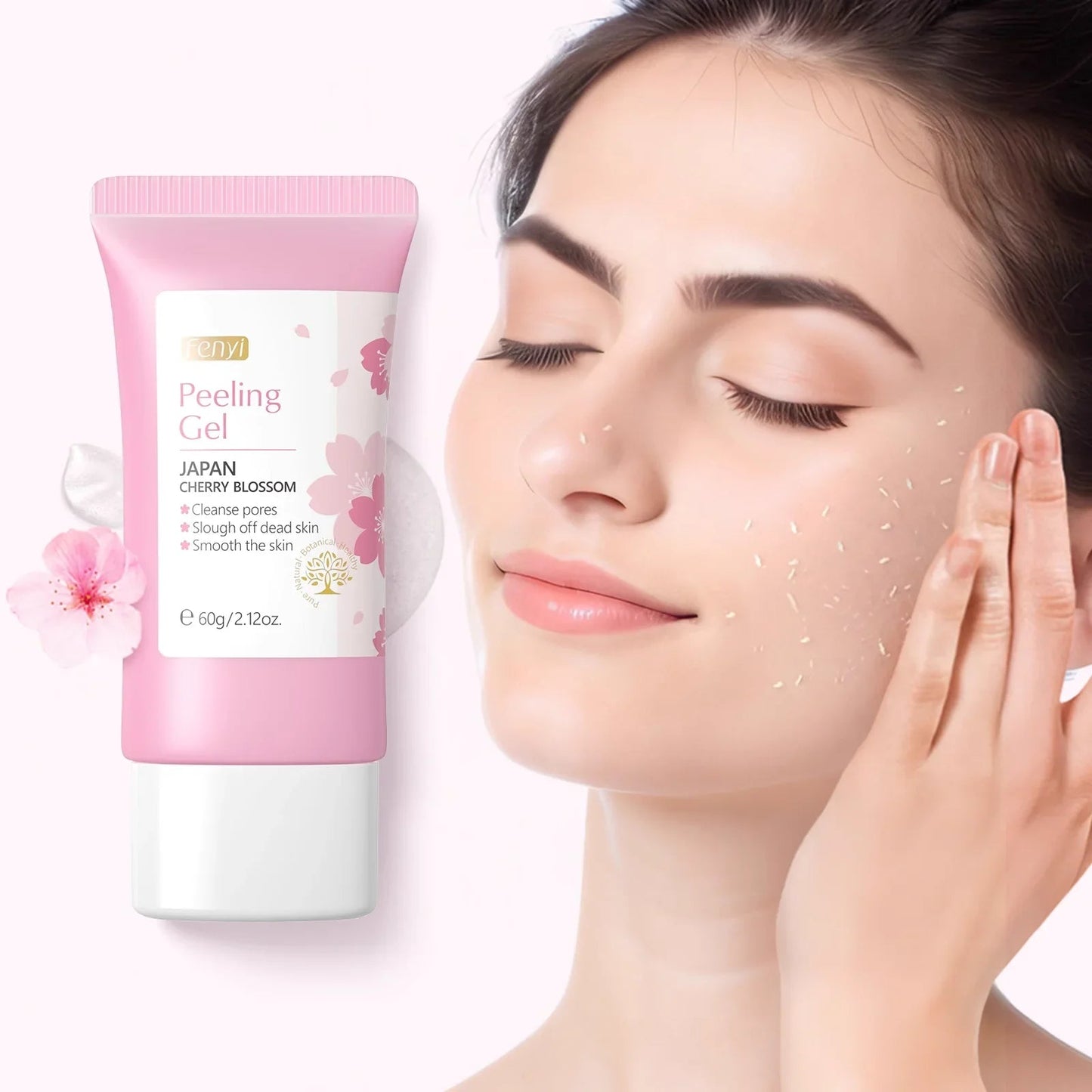 Sakura Face Deep Cleaning Exfoliating Gel Skin Care Whitening Moisturizer Repair Facial Scrub Skin Care 60g RELUX.STORE