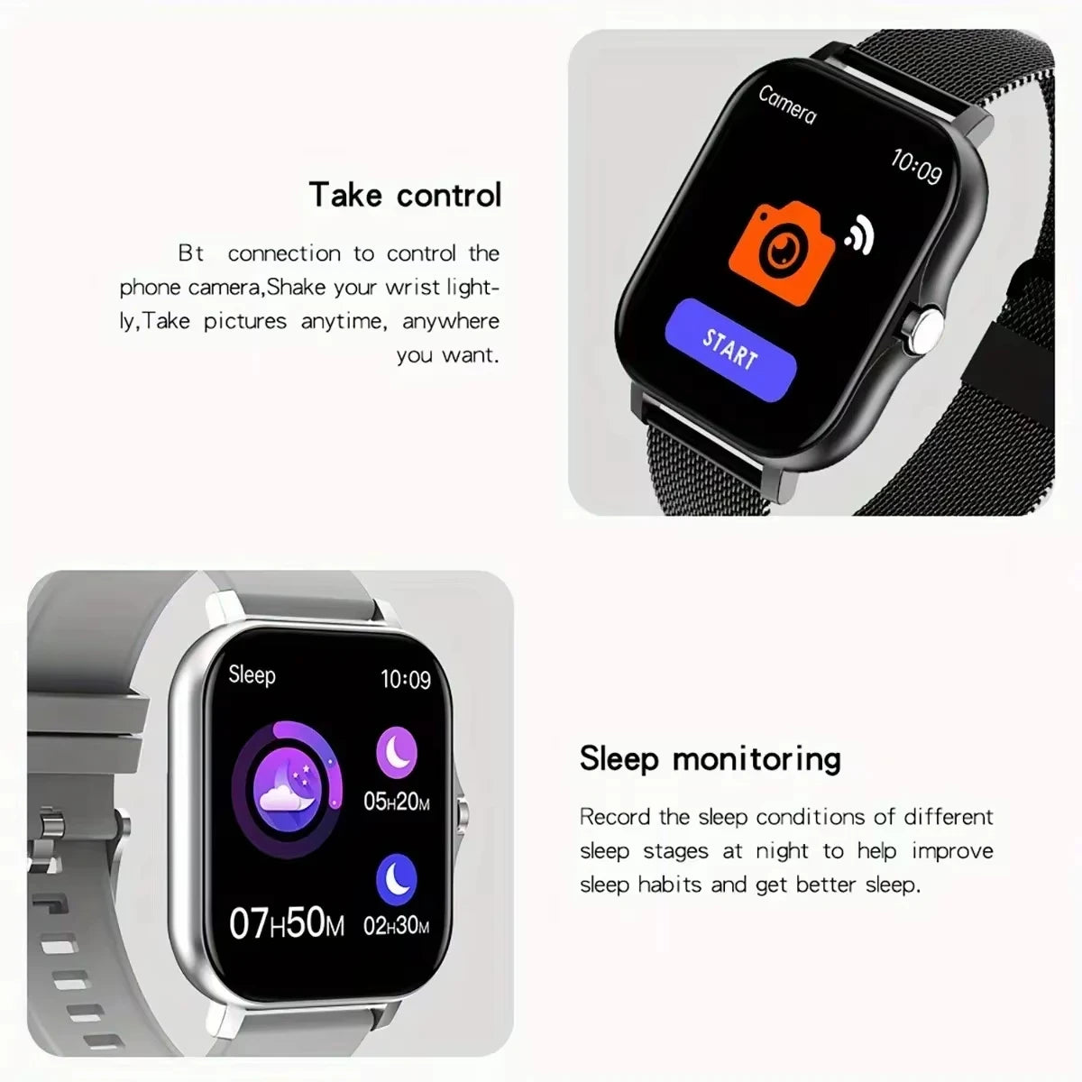 LAXASFIT Smart Watch For Men Women Gift Sports Fitness Watches Bluetooth Calls Digital Smartwatch Wristwatch