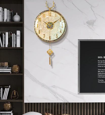 Large Luxury Wall Clocks Modern Cute Restaurant Nordic Fashion Wall Watch Creative Round Relogio De Parede Home Decoration RELUX.STORE