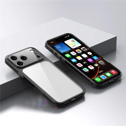 Luxury Hybrid Transparent Shockproof Phone Case For iPhone 17 Pro Max 17 Air 17Pro Max Clear Hard Acrylic Protective Back Cover RELUX.STORE