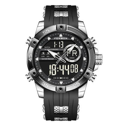 New Original FOXOBOX Brand Luxury Men Watch Military Analog Digital Watches For Men Fashion Sport Waterproof Quartz Chronograph
