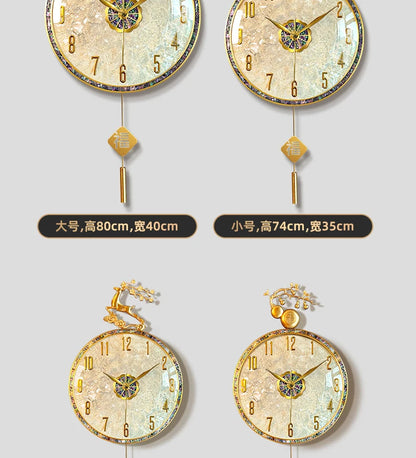 Large Luxury Wall Clocks Modern Cute Restaurant Nordic Fashion Wall Watch Creative Round Relogio De Parede Home Decoration RELUX.STORE