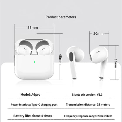 Original AIR Wireless Bluetooth Earphones ANC Noise Reduction Earbuds Microphone TWS Long battery life Pod Spatial Audio PRO