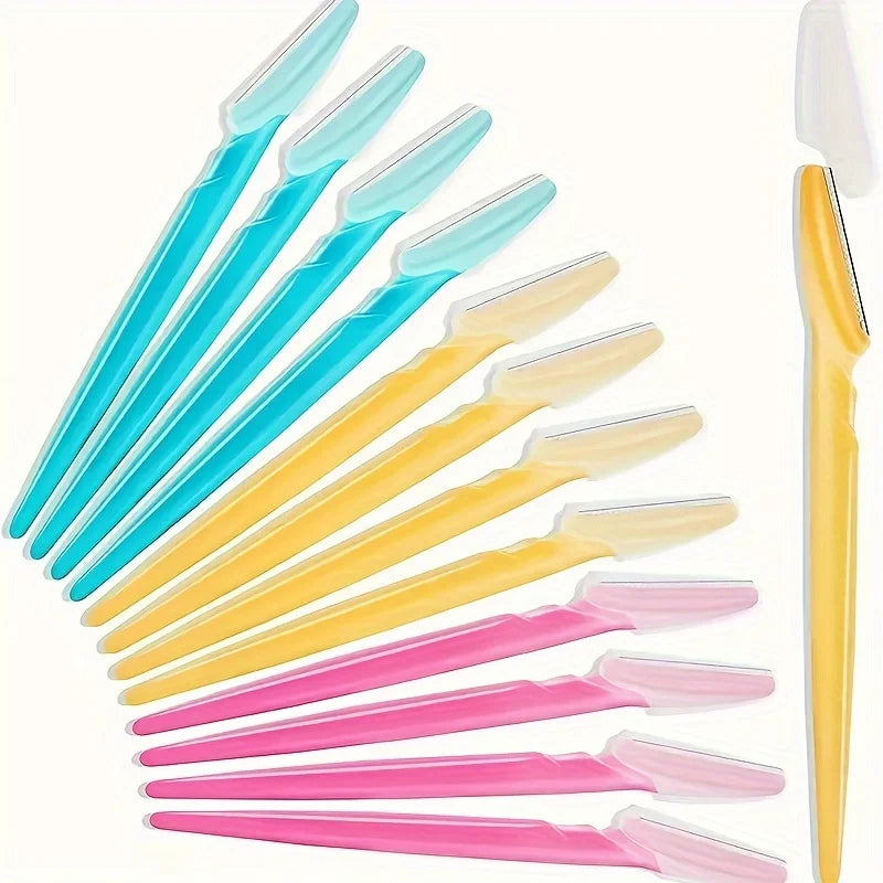 3/5/6/12/24Pcs Multifunction Eyebrow Razor Kit - Precise Trimming, Shaping,Facial Hair Removal Tool with Easy Grip Handle RELUX.STORE