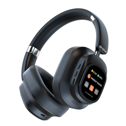 Siindoo JH-ANC930Plus Active Noise Cancelling Headphones, Hybrid Wireless Headphone With Multi Magnetic Touch Control LED Screen RELUX.STORE