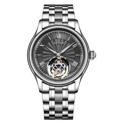 AESOP Official Watch Store Flying Tourbillon Movement Mechanical Wristwatches Skeleton Watches for Menes Luxury Waterproof 2025A