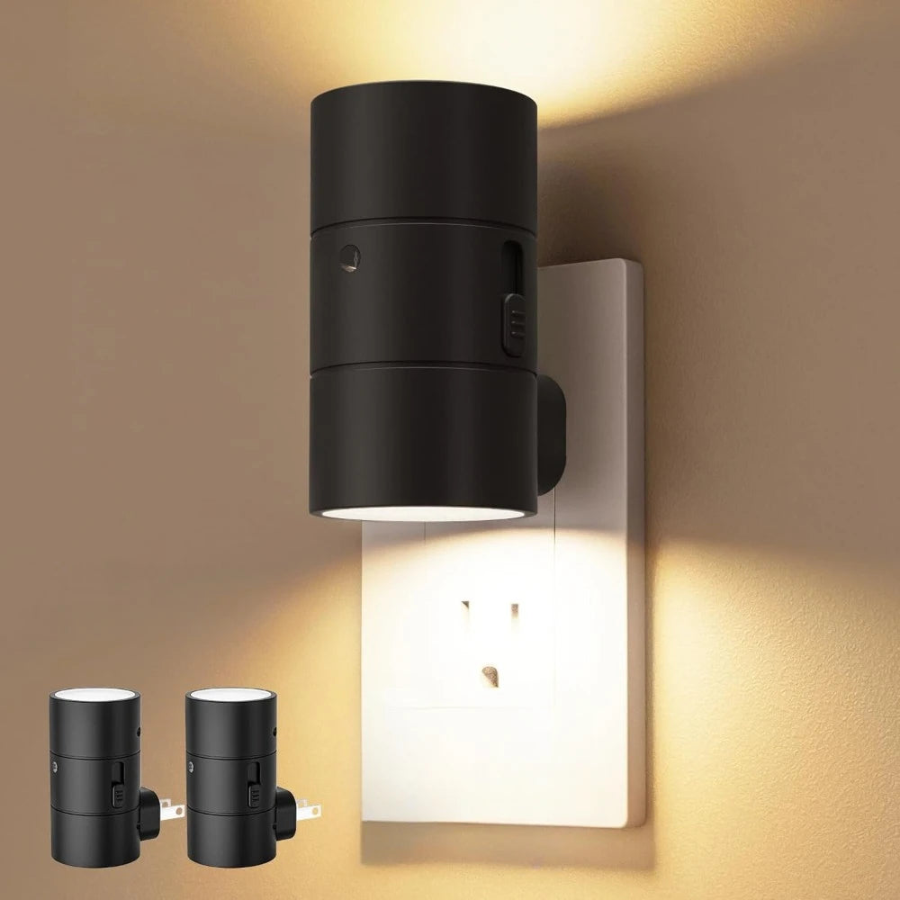 1/2/4Pack Night Lights Plug into Wall Dimmable LED Nightlight with Light Sensor Adjustable Brightness for Hallway Bedroom