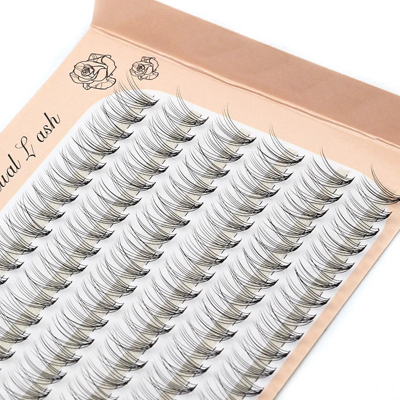 6 Rows 120 Bundles Eyelash Extension Natural Russian Volume Faux Cils Eyelashes Individual 10/20/30D Cluster False Lashes Makeup RELUX.STORE