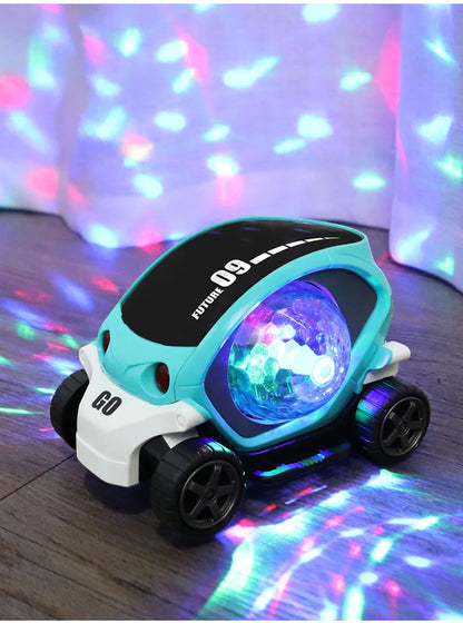 Baby Car Toys Toddler Crawling Sensory Toy Car Toys Electronic Car Tummy Time Gift for Kids 1 2 Year Old Boy Birthday Gifts