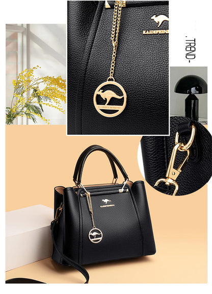 2024 Luxury Women Designer 3 Layers Shoulder Crossbody Sac Ladies Large Capacity Leather Handbags Shopper Brand Messenger Totes RELUX.STORE